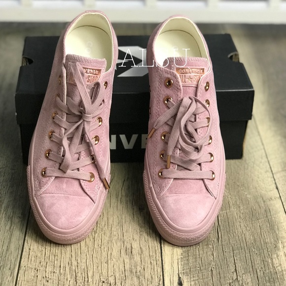 NWT Converse Ctas OX Pale Mauve Egret W AUTHENTIC - Picture 3 of 8